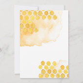 Doux comme peut être une abeille Invitation (Dos)