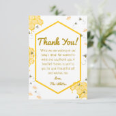 Doux comme peut l'être une abeille Carte de remerc (Debout devant)