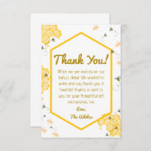 Doux comme peut l'être une abeille Carte de remerc (Devant / Derrière)