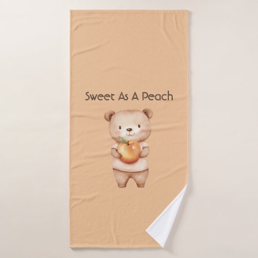 Doux comme un ours à la pêche (Serviette de bain)
