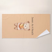 Doux comme un ours à la pêche (Serviette de bain)
