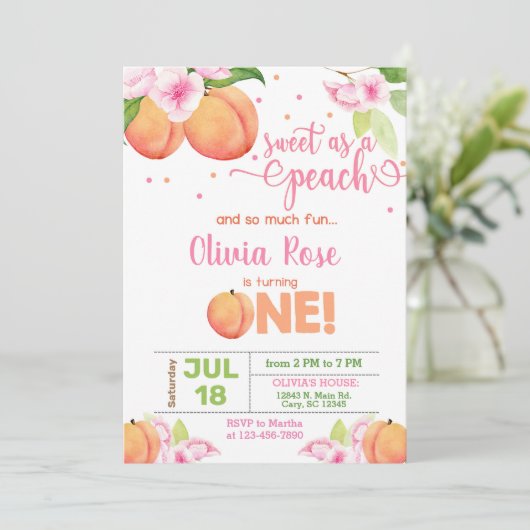 Doux comme une invitation d'anniversaire de fille  (Debout devant)