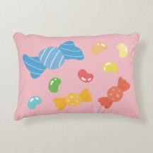 Doux Coussin Accent Réversible Bonbon Mignon