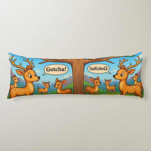 Doux Coussin de Corps de Cerf de Dessin Animé "Got (Devant)