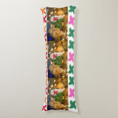 Doux Coussin de Corps de Noël en Pain d'Épice (Devant (Vertical))