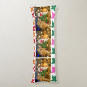 Doux Coussin de Corps de Noël en Pain d'Épice (Dos (Vertical))