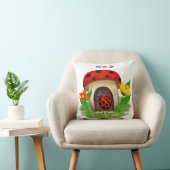 Doux Coussin de Jeté de Coccinelle Amie (Chaise)