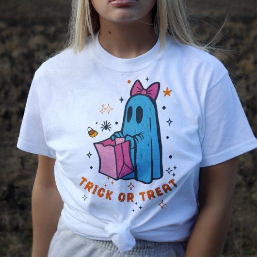 Doux Fantôme T-shirt Halloween Trick or treat