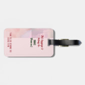 Doux foi. Reap joy - étiquette bagage (Dos horizontal)