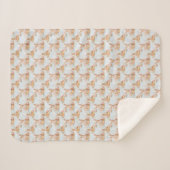 Doux lapin de Pâques couverture Sherpa (Devant (Horizontal))