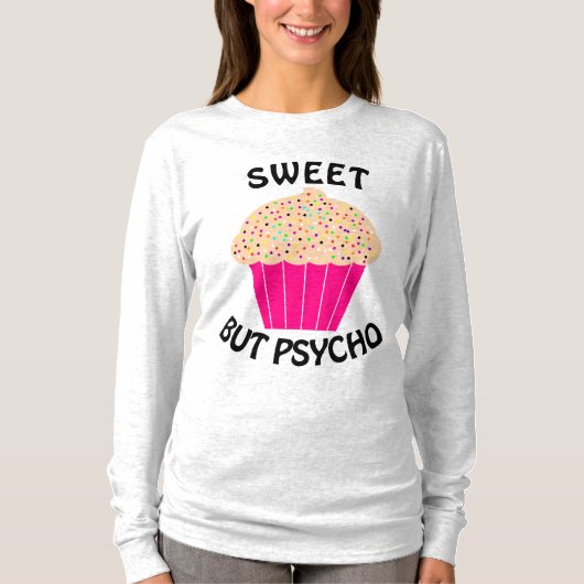 Doux mais PSYCHO T-Shirts drôles pour femmes (Devant)
