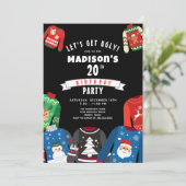 Doux moche 20e anniversaire de fête Invitation (Debout devant)