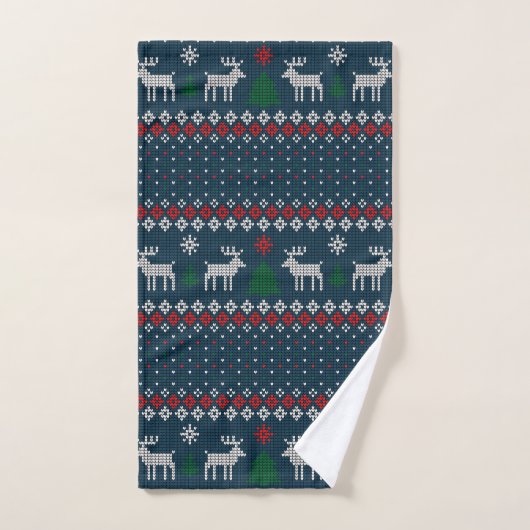 Doux moche Motif de Noël (Serviette à main)