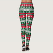Doux moche Motif de Noël Leggings (Dos)