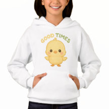Doux Pullover À Graphisme De Poussin Jaune