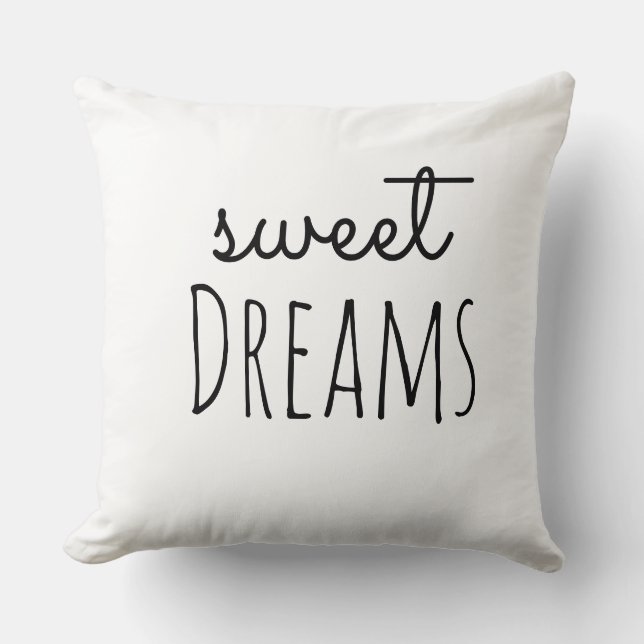 doux rêves chic tête dorée tendance Throw Oreiller (Recto)