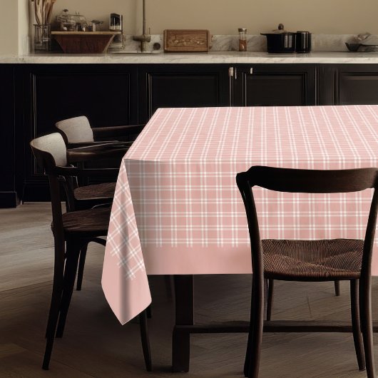 Doux Rose Gold Plaid Nappe pour événements