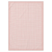 Doux Rose Gold Plaid Nappe pour événements (Devant)