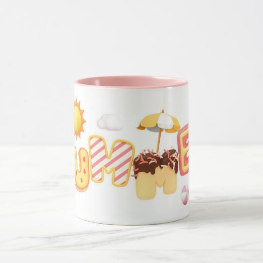 ☀️ doux Vibes d'été ☀️ Mug (Centre)