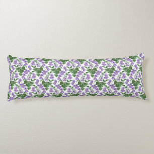 Doux Violets Custom Floral Corps Coussin