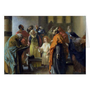 Douze-année vieux Jésus dans le temple, 1851