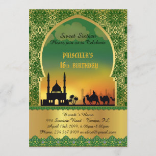 Douze ans, invitation anniversaire, nuit arabiante