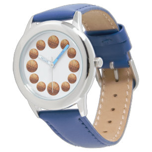 Douze Basket Orange, Montre En Cuir Enfant,