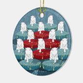 Douze Chats Drumming... Ornement (double face) (Gauche)