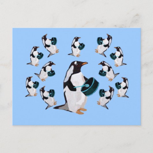 Douze Drummers Drumming Cartes postales (Devant)