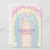 Douze est une invitation d'anniversaire vibe (Devant)