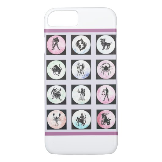 Douze signes zodiaques sur un coque iphone (Dos)