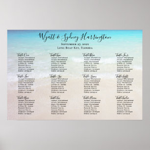 Douze Table Arrière - plan Plage Tableau Sièges