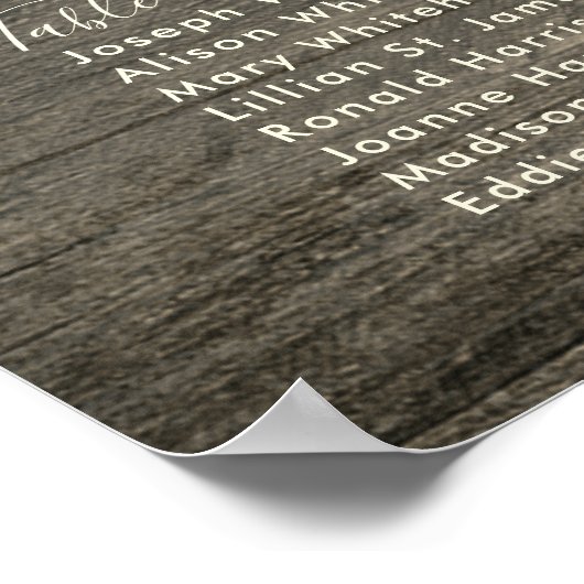 Douze Table Tableau Tableau de siège en bois foncé (Coin)