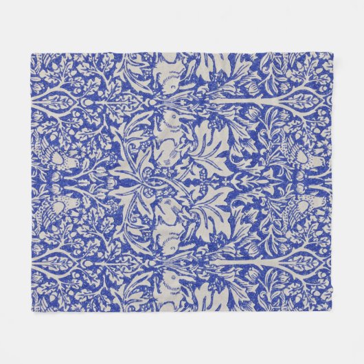 Dove and Rabbit, William Morris Fleece Deken (Voorkant (Horizontaal))