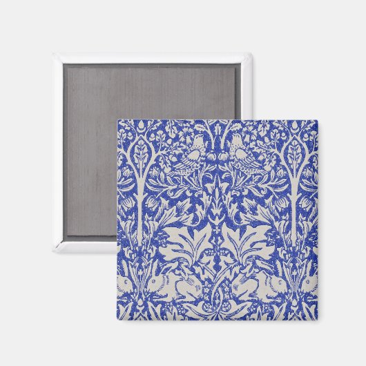 Dove and Rabbit, William Morris Magneet (Voorkant / Achterkant)