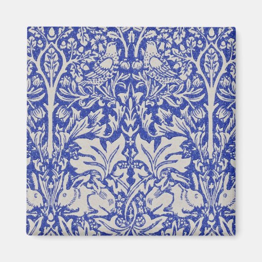 Dove and Rabbit, William Morris Magneet (Voorkant)