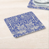 Dove and Rabbit, William Morris Vierkante Kartonnen Onderzetter (Schuin)