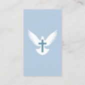 Dove avec carte d'église verticale Croix Bleue (Dos)