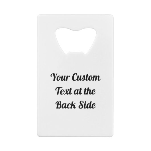 Dove avec ouverture de bouteille de carte de crédi (Dos)