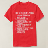 Dove Awareness Seven Deafly Sins ASL Language T-shirt (Design voorkant)