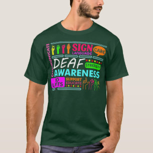 Dove Awareness Sign Deafness Hearing Loss T-shirt