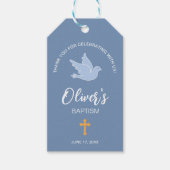 Dove baptisme cadeaulabel (Voorkant)