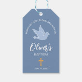 Dove baptisme cadeaulabel (Achterkant)
