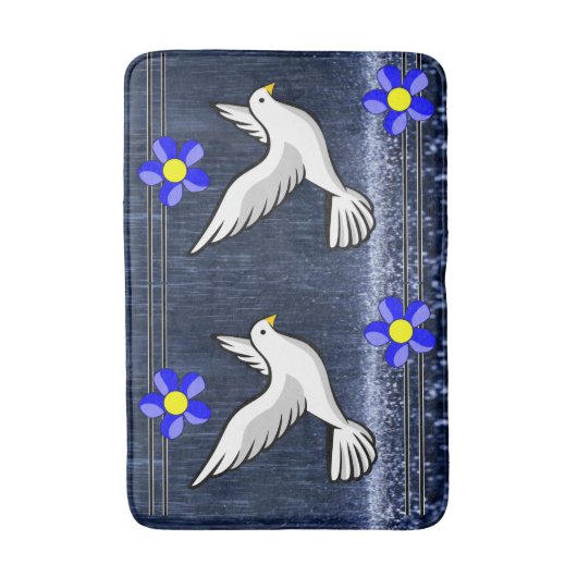 Dove Bathroom Bathmat Badmat (Voorkant Verticaal)