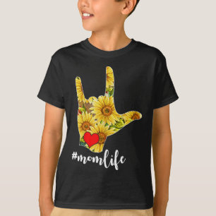Dove Bewustzijn ASL Gebarentaal Zonnebloem Ik Lief T-shirt