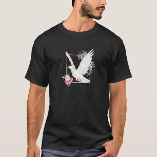 Dove Bird des Love Peace New Beginnings Hope Flo T-shirt
