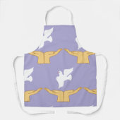 Dove Bird World Peace White Schort (Voorkant)