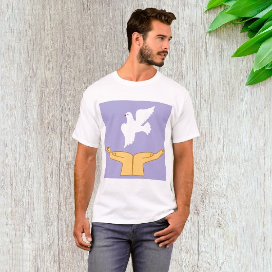 Dove Bird World Peace White T-shirt