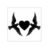 Dove Birds Rubber Stamp Rubberstempel (Afrduk)