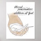 Dove, Blessed zijn de pacemakers, Matthew 5:9 Poster (Voorkant)